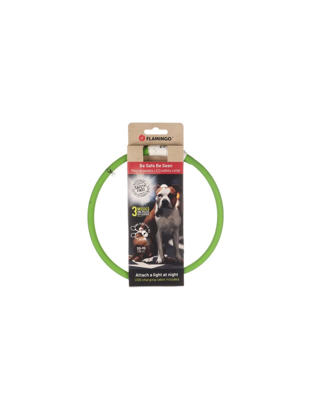 LED Visio Light Lyshalsbånd til Hunde