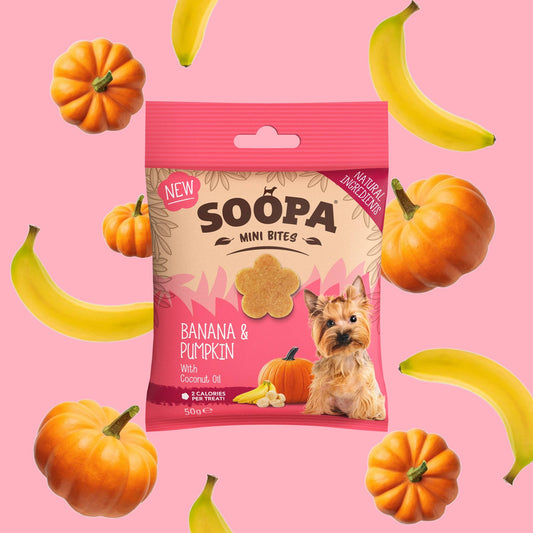 🍌 Soopa Healthy Bites – Banan &amp; Græskar (50 g)